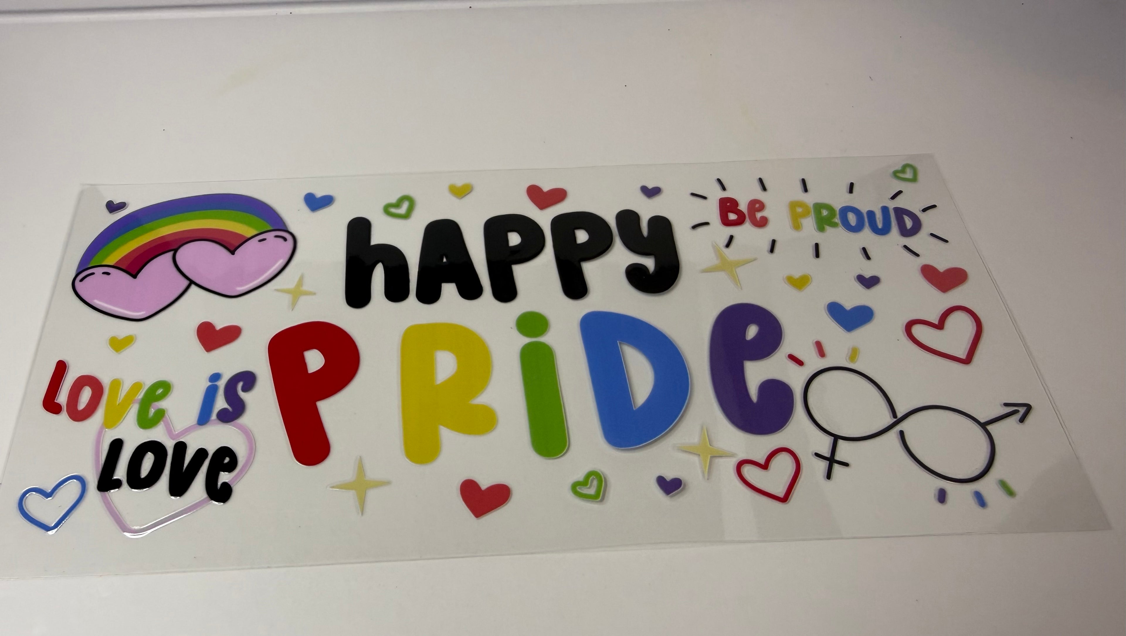 #276- HAPPY PRIDE RAINBOW COLORS