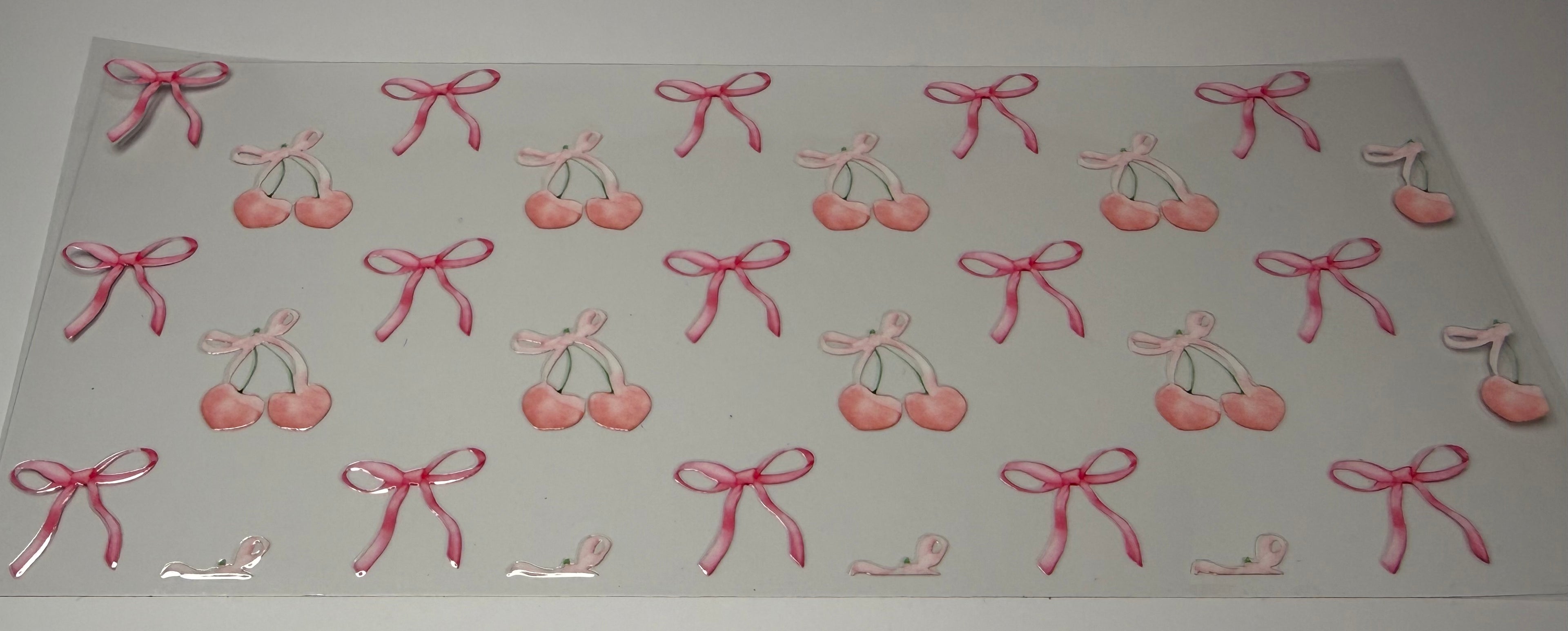 #144- 3 PINK CHERRIES