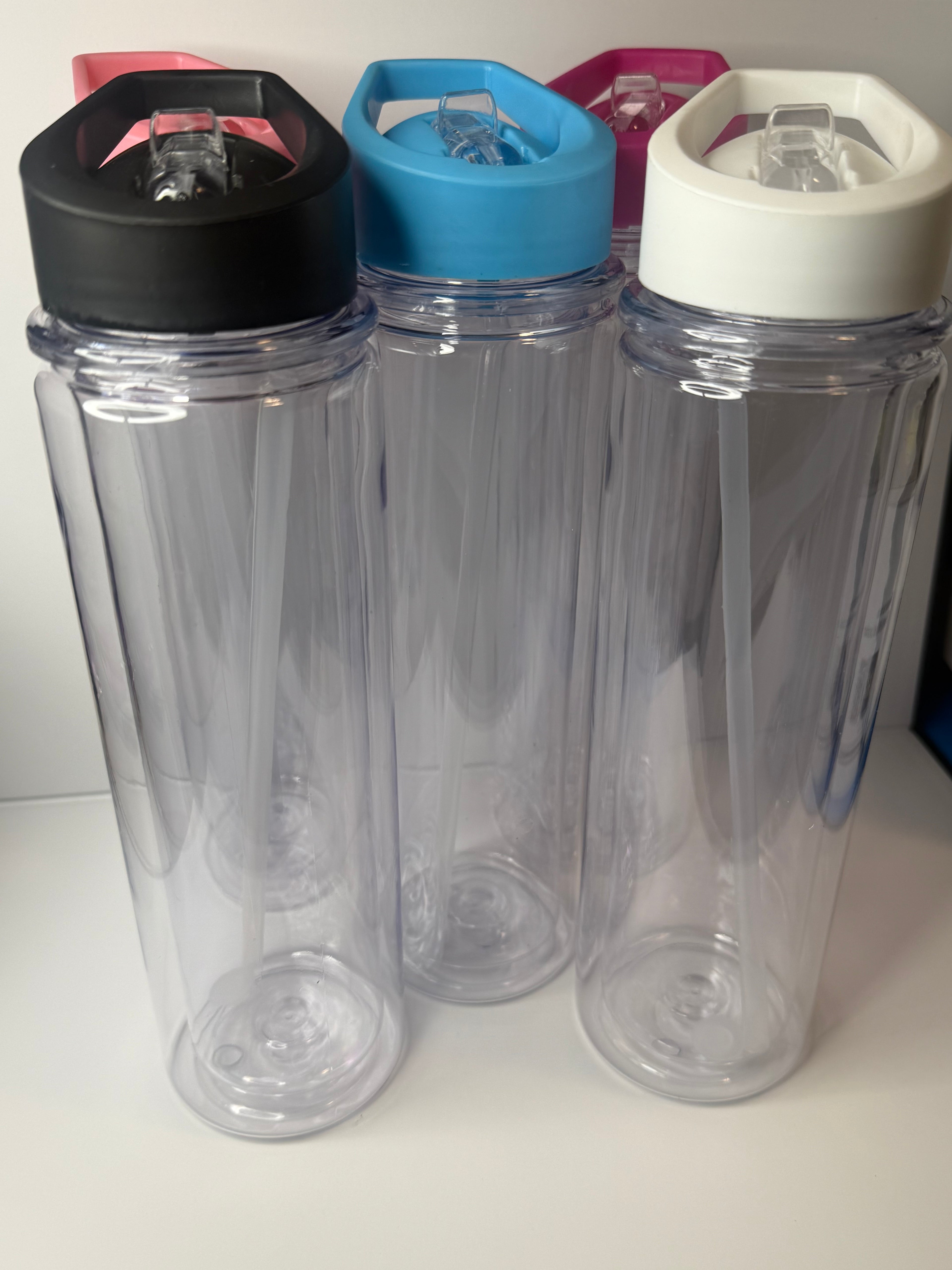 24oz Snow Globe Flip Straw Cups