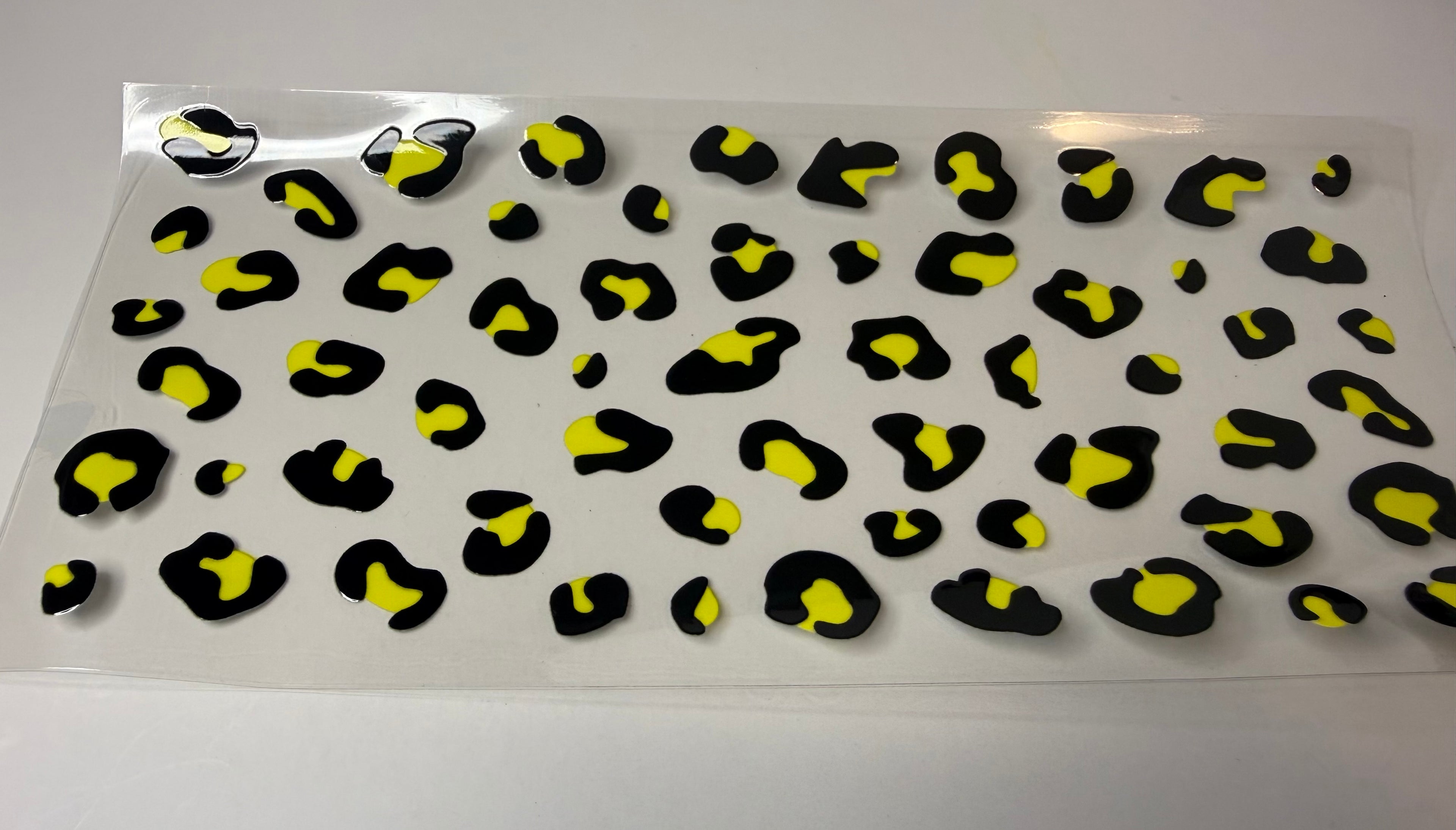 #314- CHEETAH PRINT YELLOW
