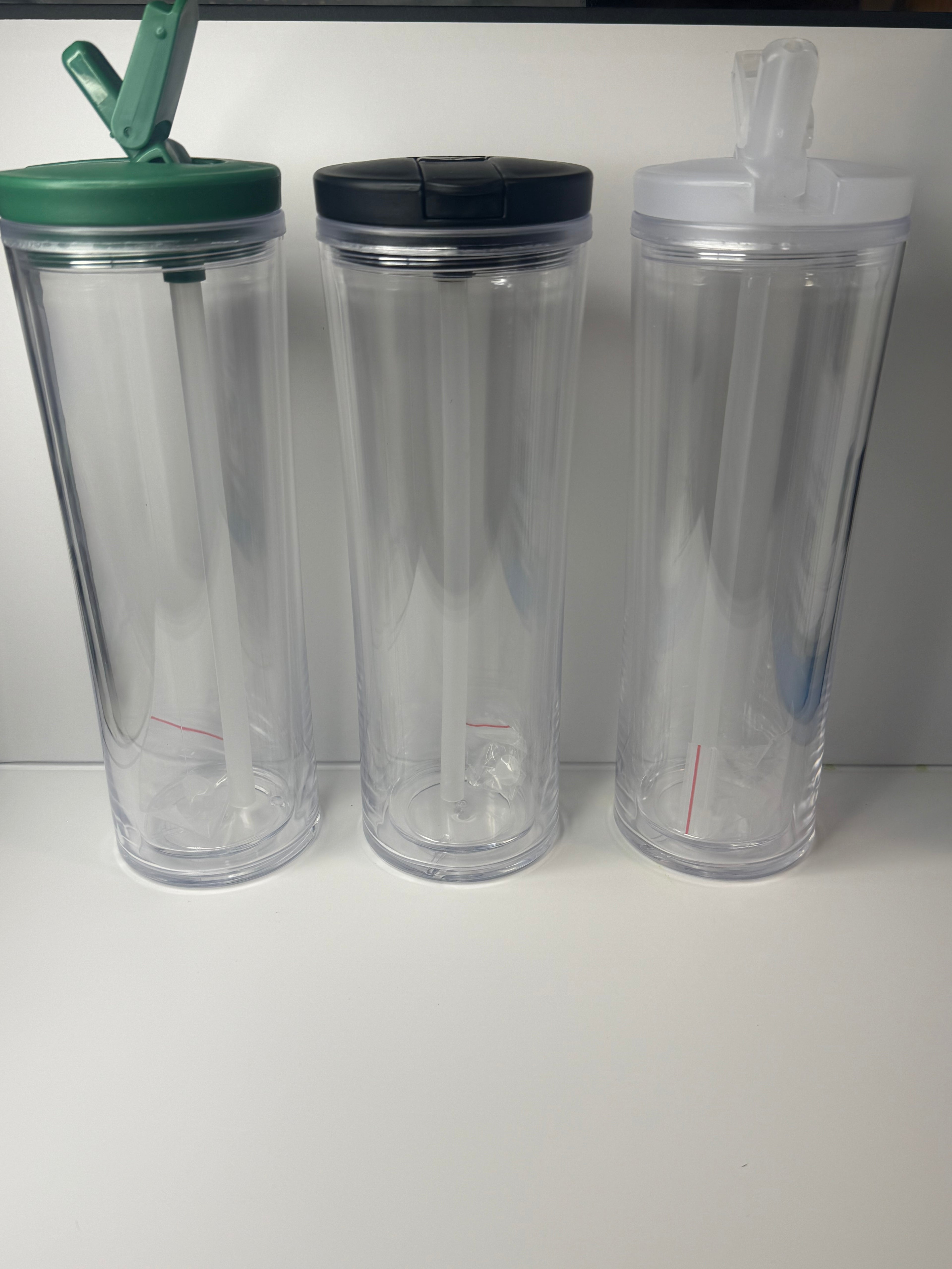 24oz Snow Globe Tumbler W/ Flip Straw