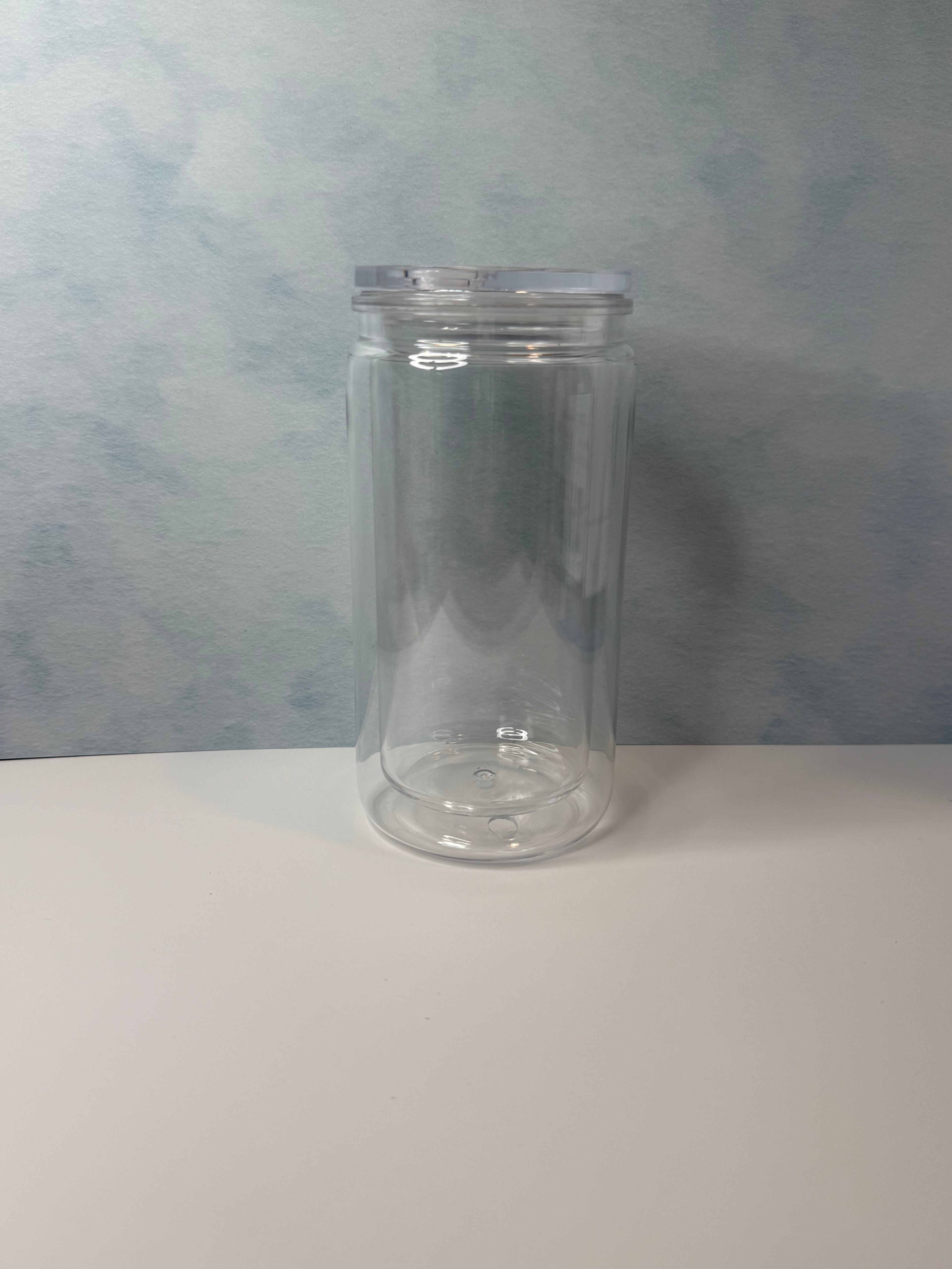 16oz Snow Globe Tumblers W/Matching Straw