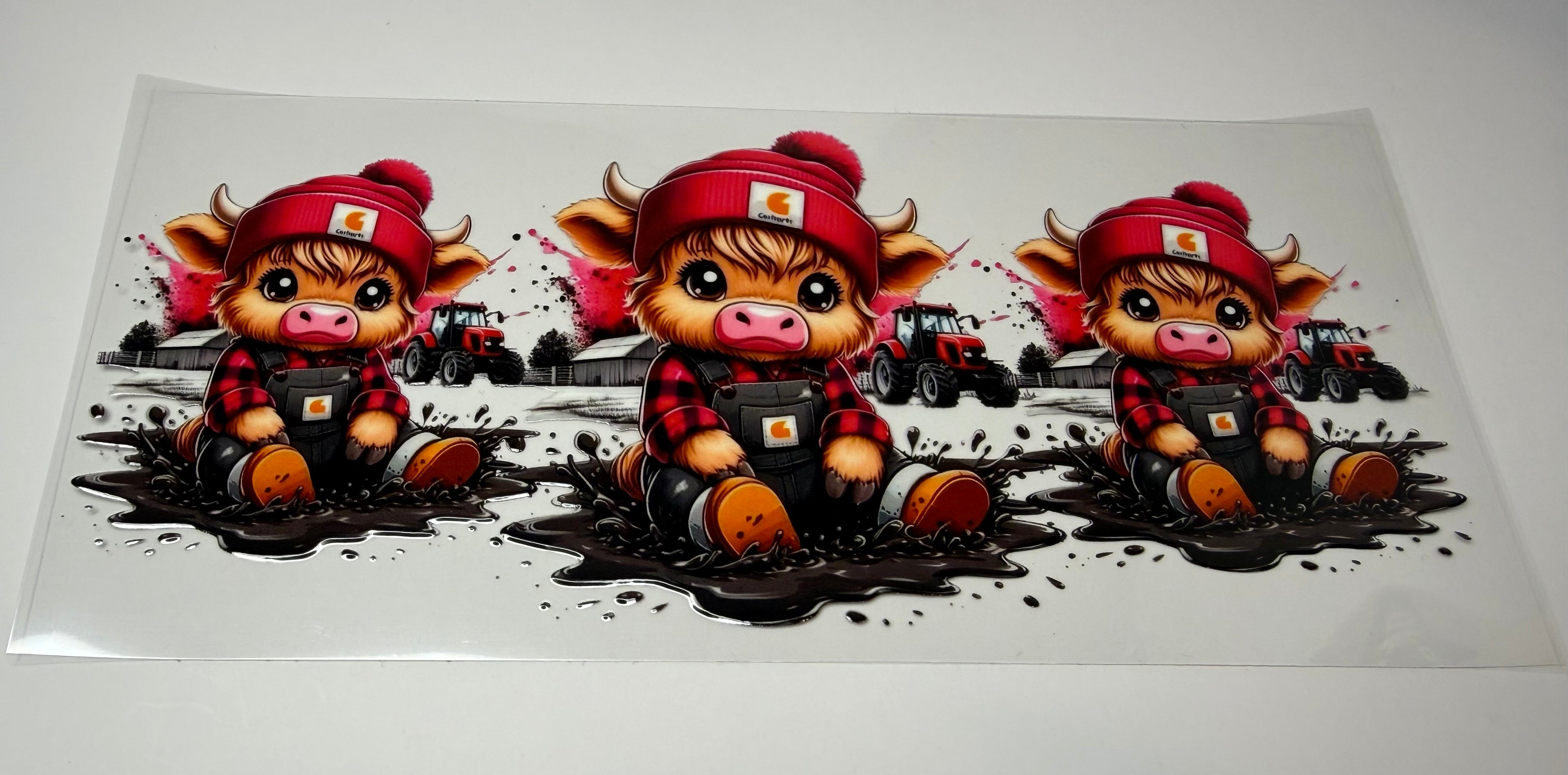 #145- BABY HIGHLAND COWS/FARMER STYLE