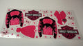 #389- MOTOR HARLEY-DAVIDSON PINK BLACK