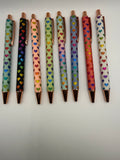 HEART PATTERN GLITTER DESIGNED INK PENS