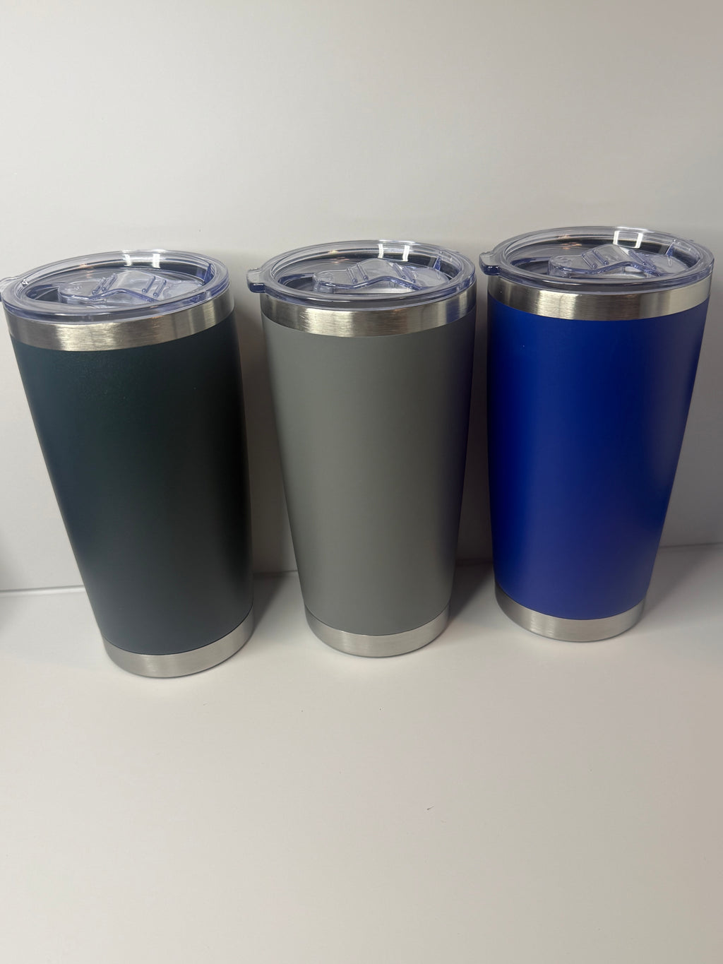 20oz Stainless Steel Tumbler W/ Clear Straws