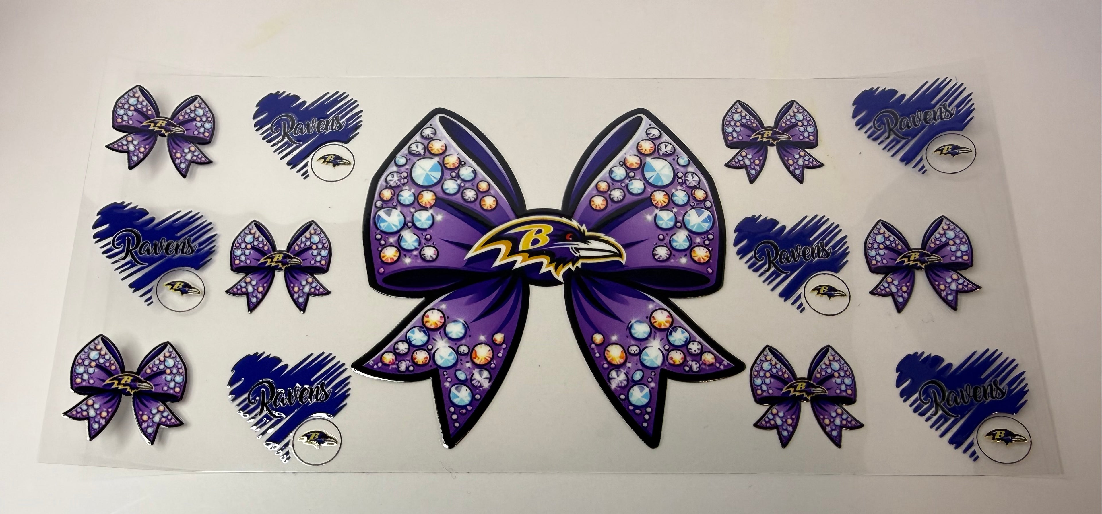 #202- RAVENS- FOOTBALL BOW