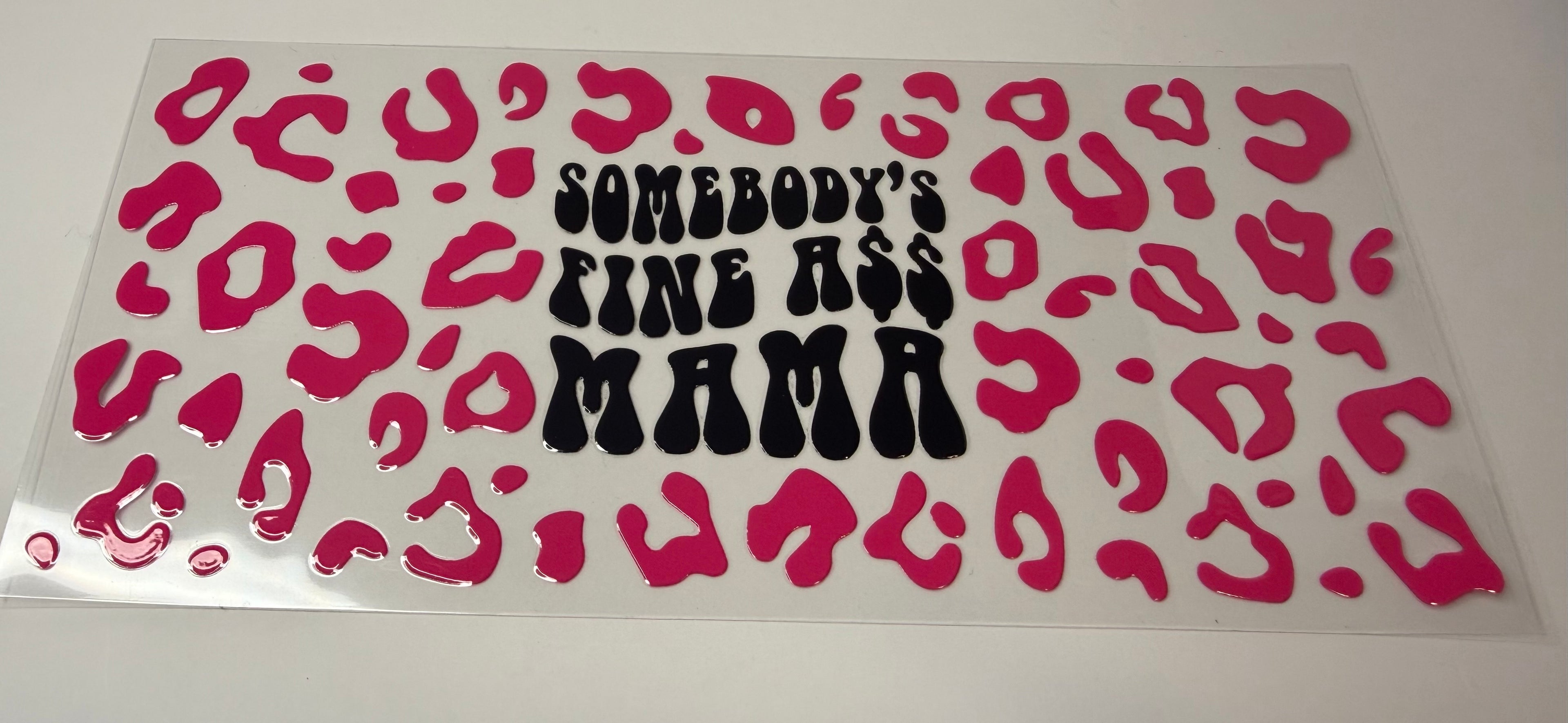 #379-SOMEBODY FINE A** MAMA CHEETAH PRINT PINK