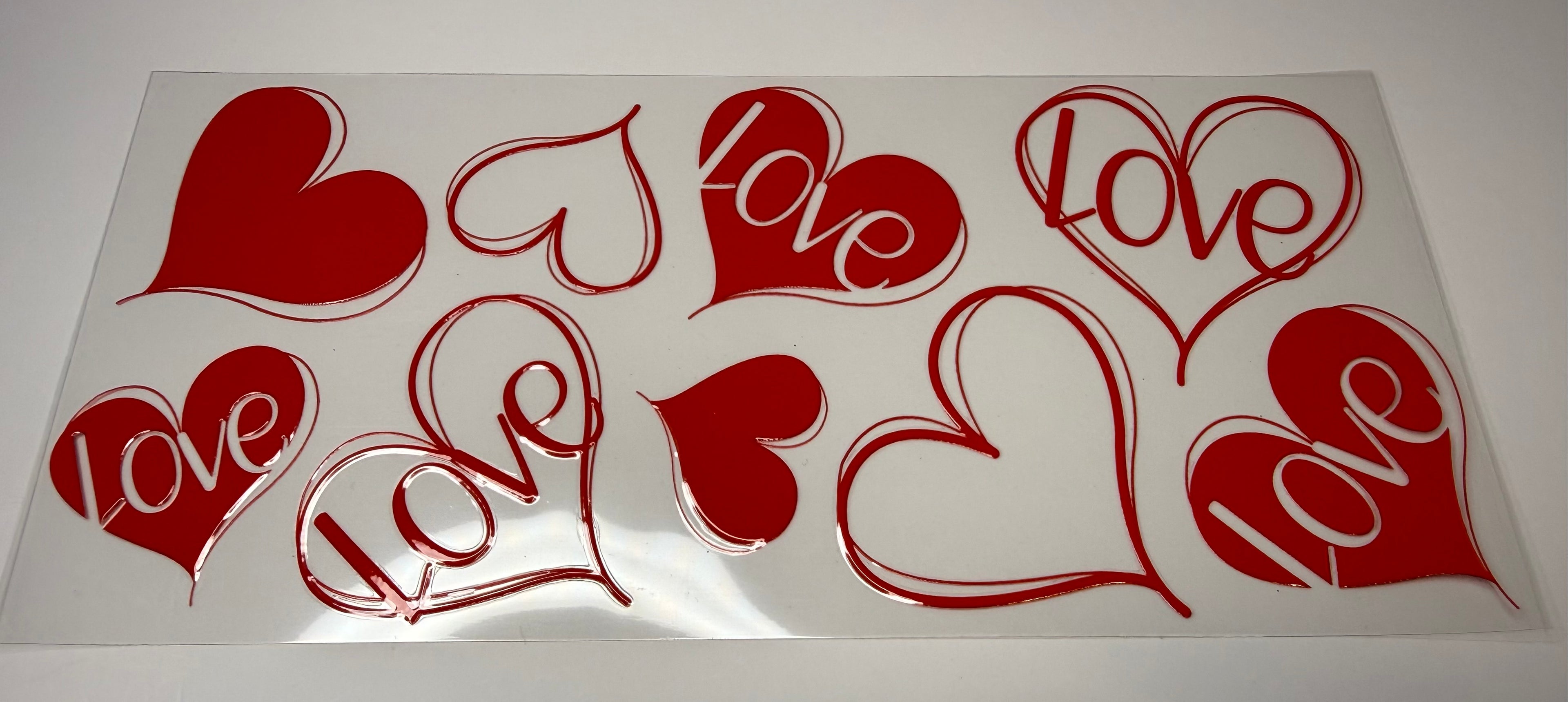 #68-RED LOVE HEARTS