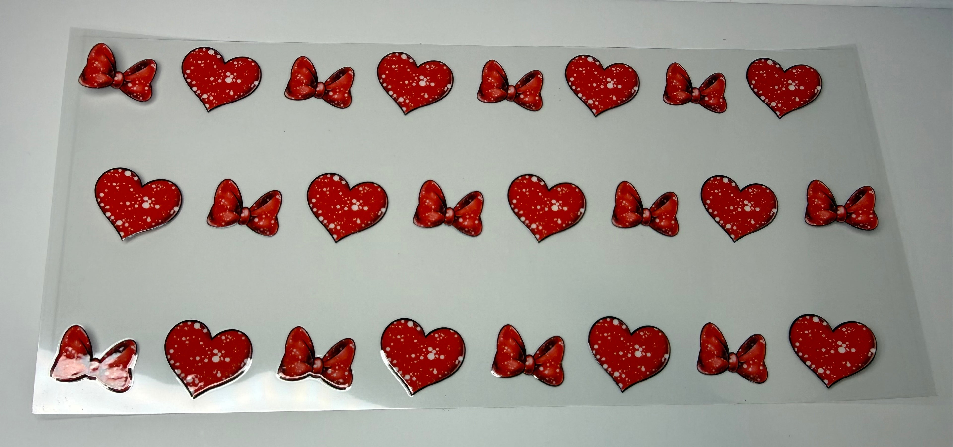 #163- RED BOW AND HEART