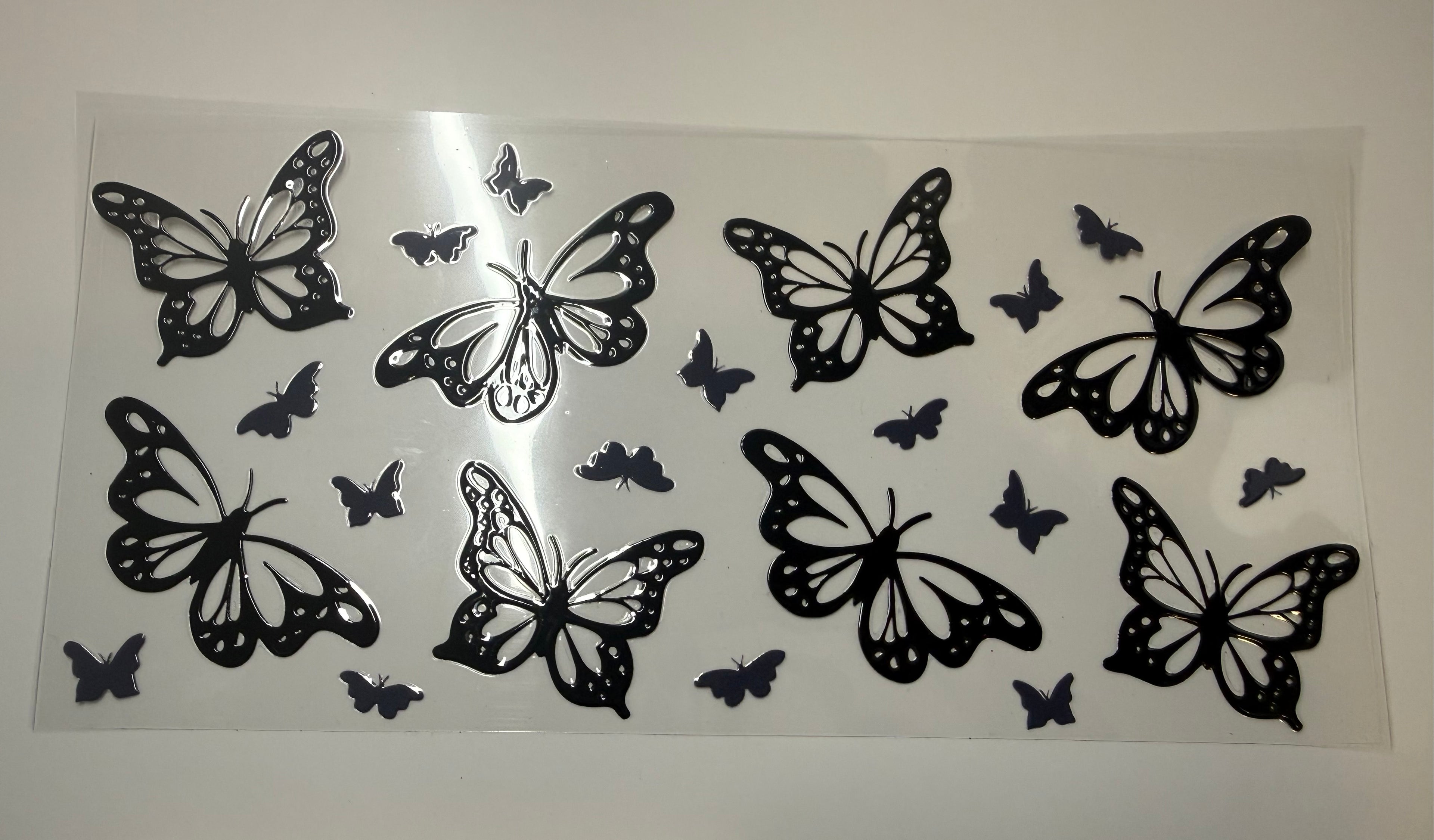 #443- BLACK BUTTERFLIES