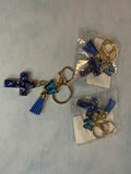 BLUE CROSS/BUTTERFLY KEYCHAIN