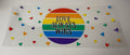 #240- LOVE ALWAYS WINS CIRCLE  AND HEARTS