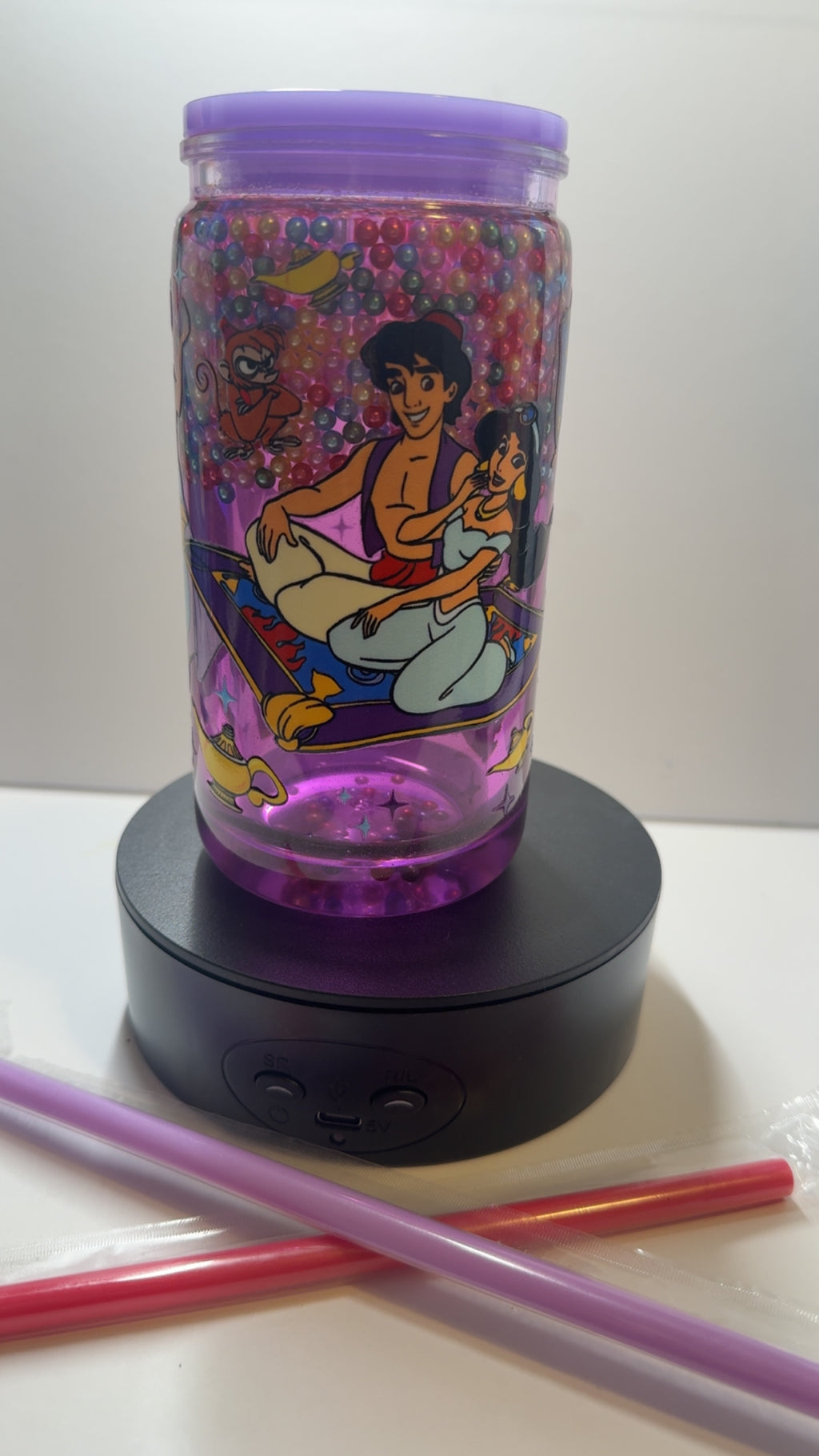 PRE-MADE ALADDIN CUP  W/ STRAW