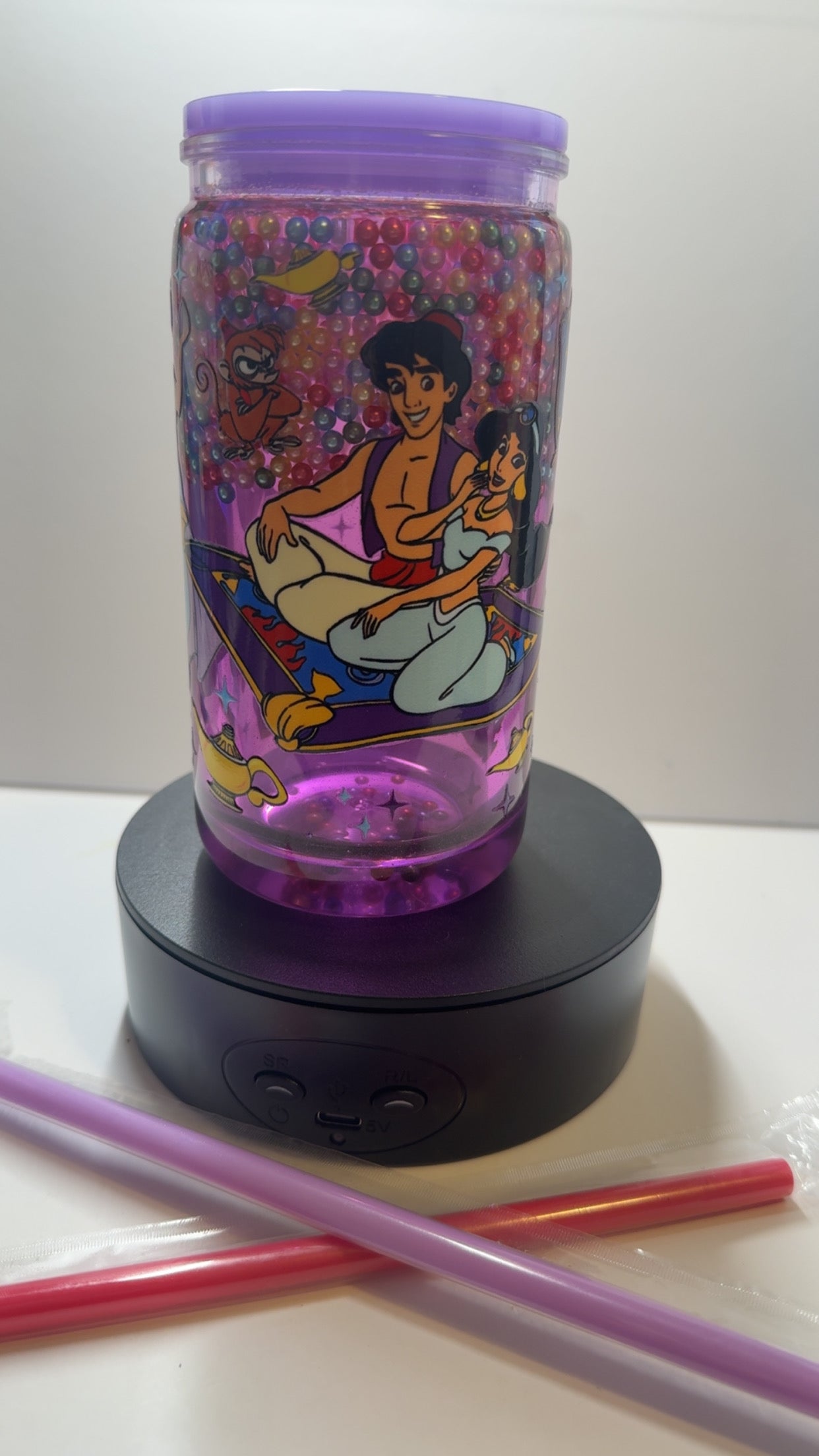PRE-MADE ALADDIN CUP  W/ STRAW