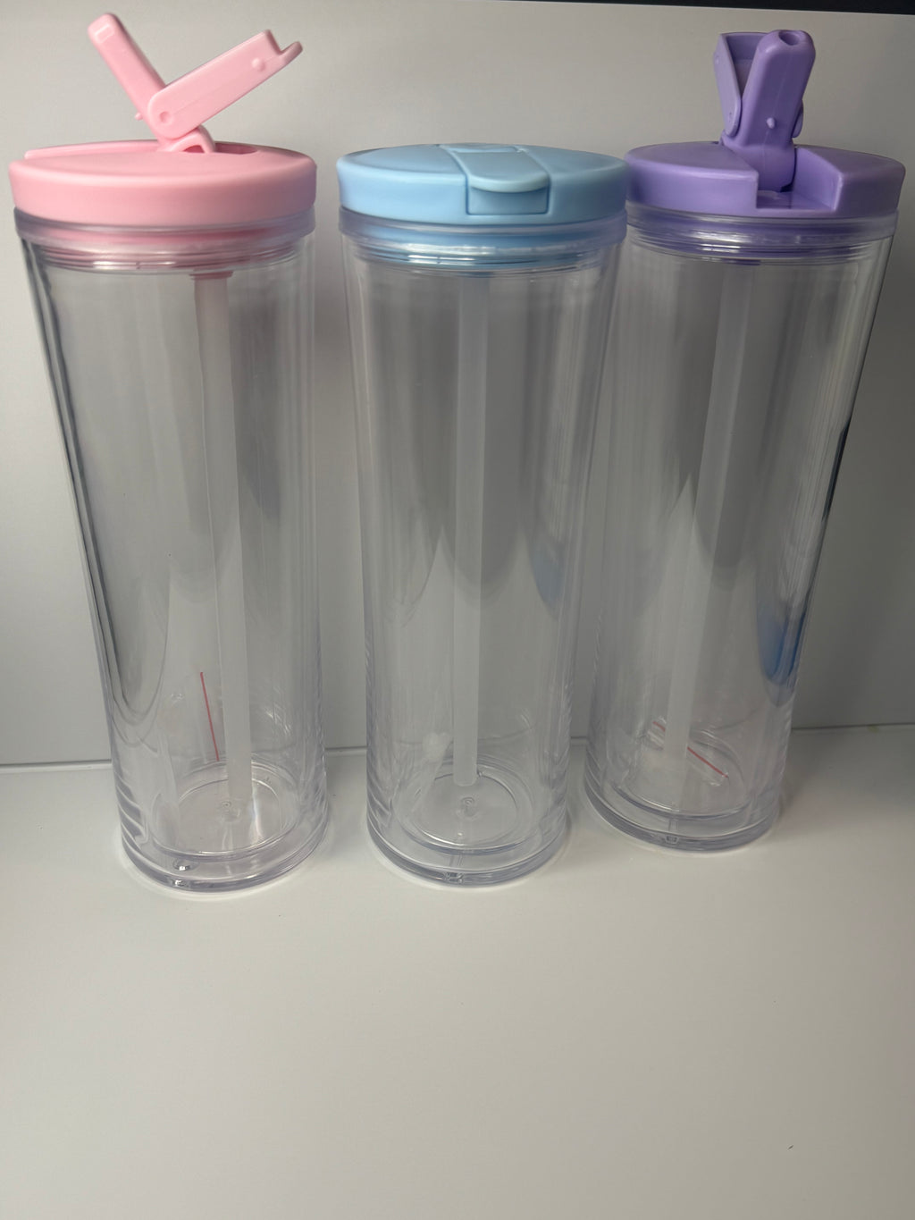 24oz Snow Globe Tumbler W/ Flip Straw