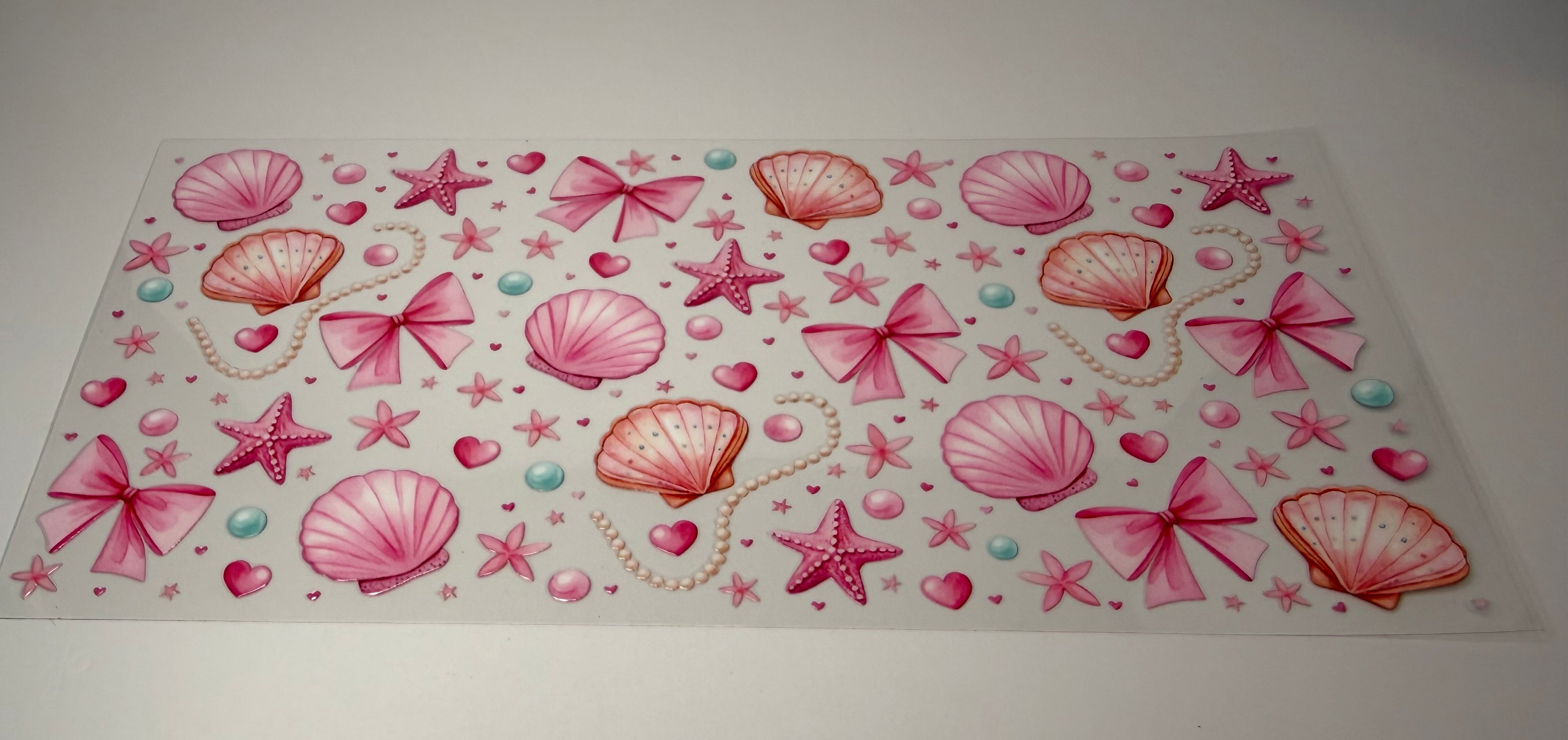 #182- PINK SEASHELLS AND BOWS