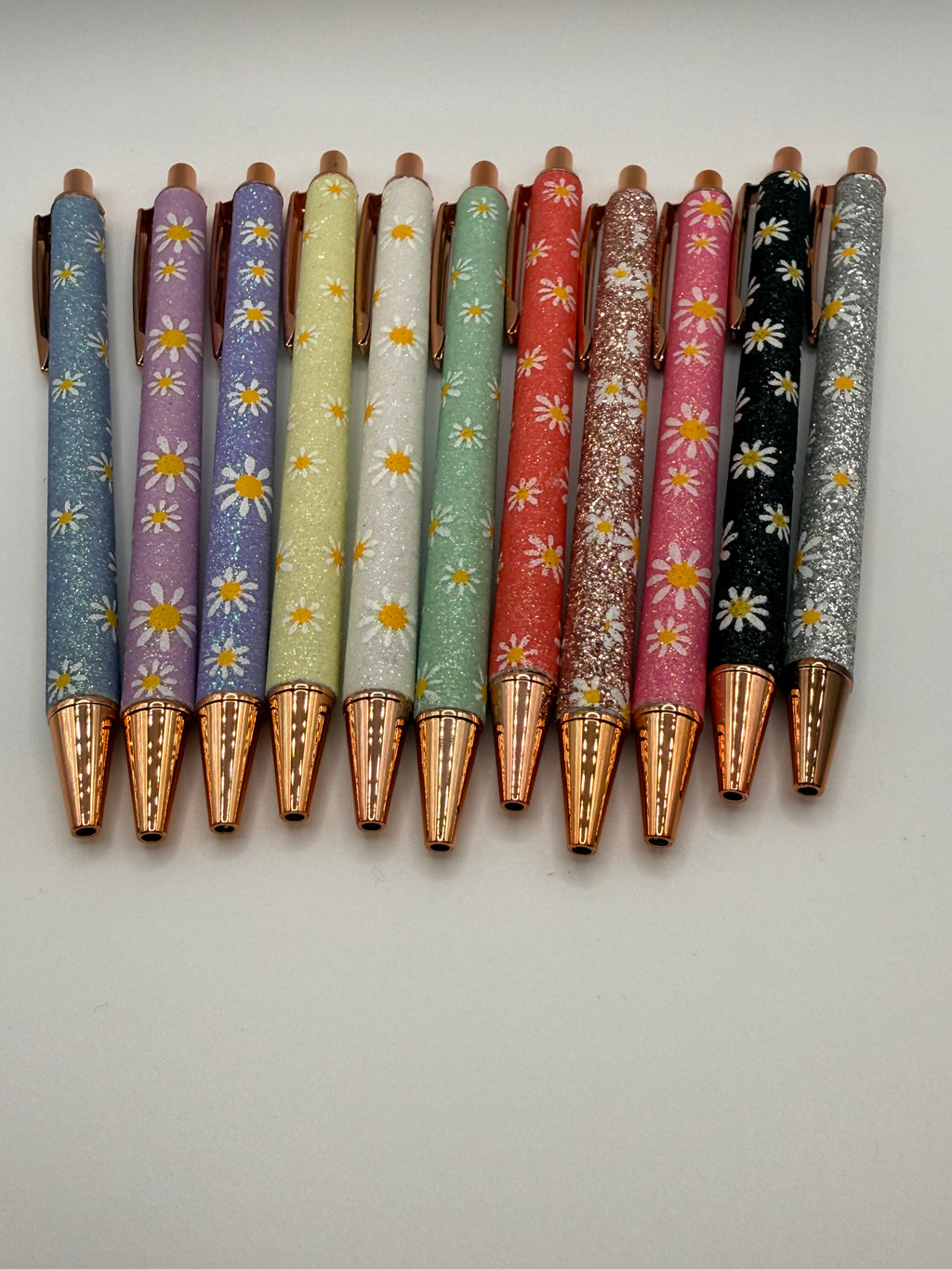 SUNFLOWER GLITTER DESIGNED INK PEN