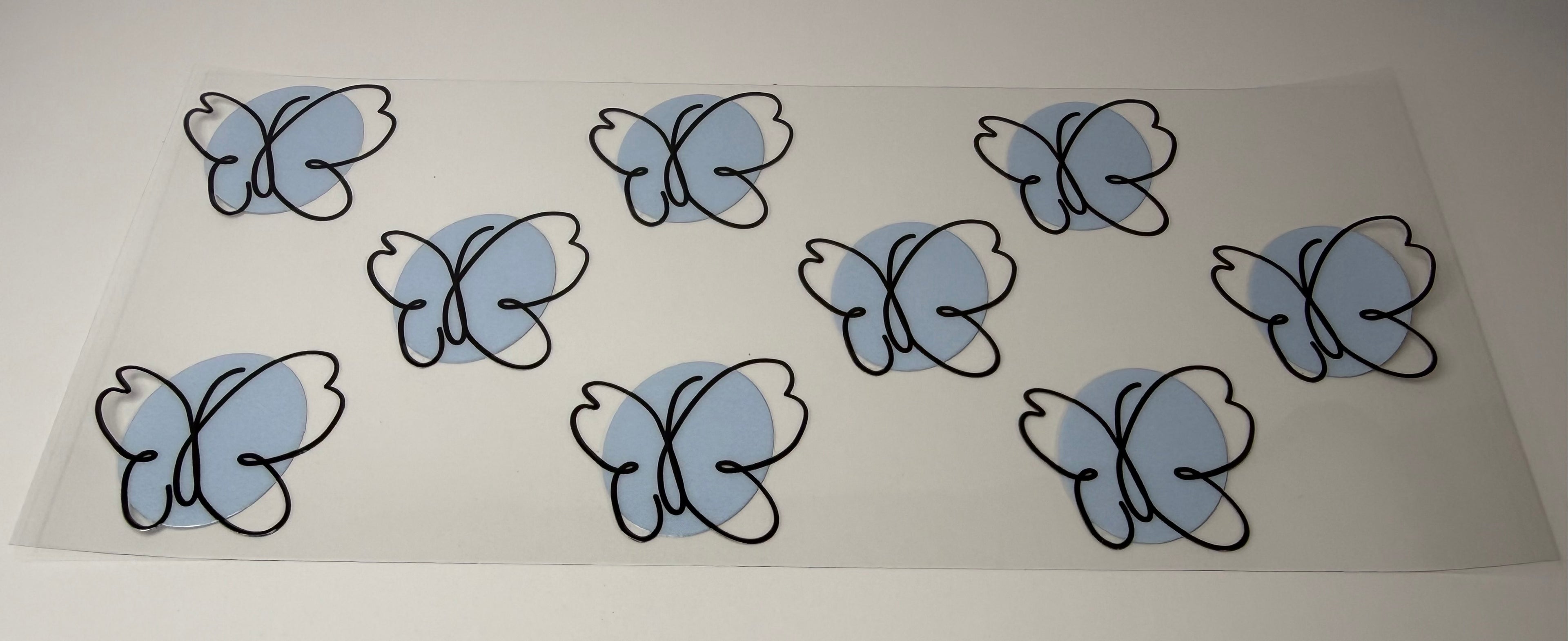 #198- BABY BLUE BUTTERFLIES