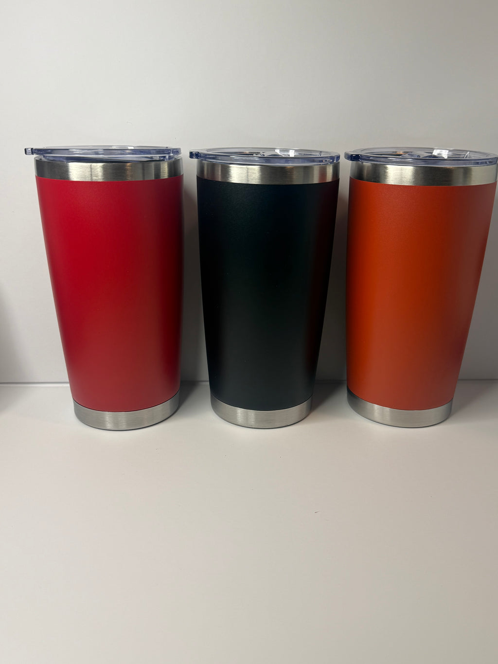 20oz Stainless Steel Tumbler W/ Clear Straws