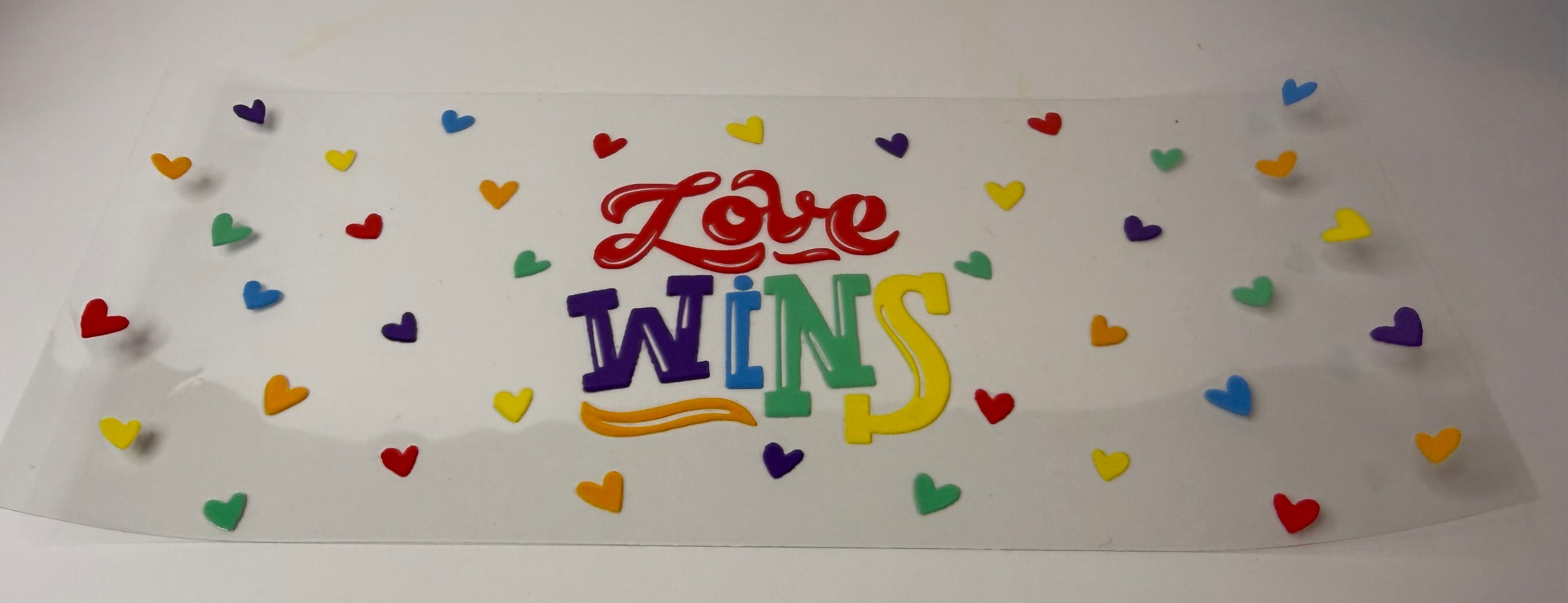 #242- LOVE WINS COLORFUL HEARTS