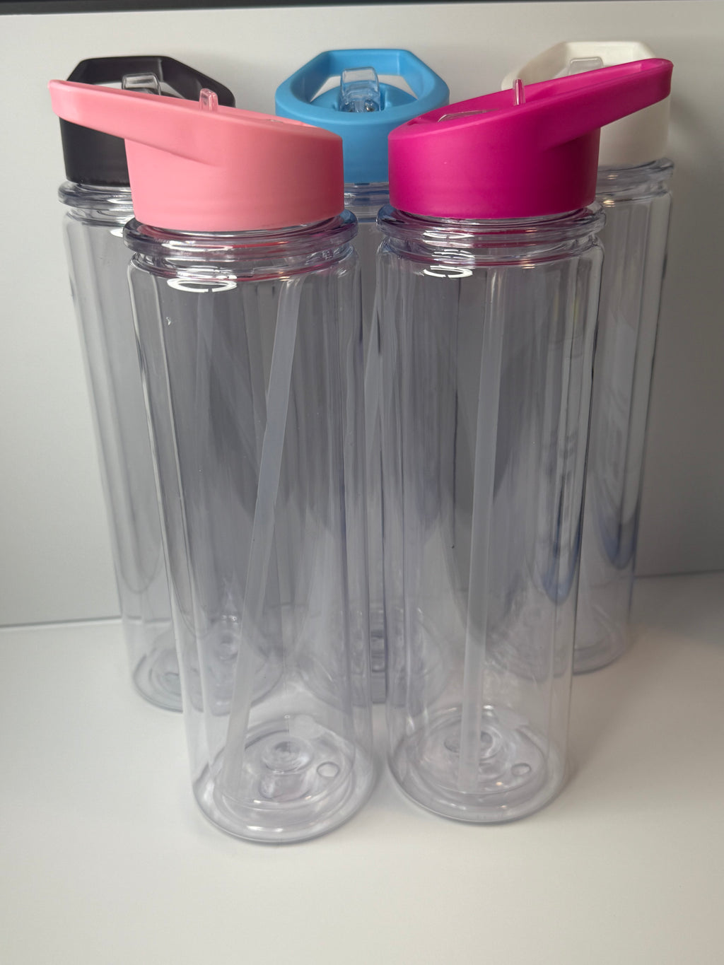 24oz Snow Globe Flip Straw Cups