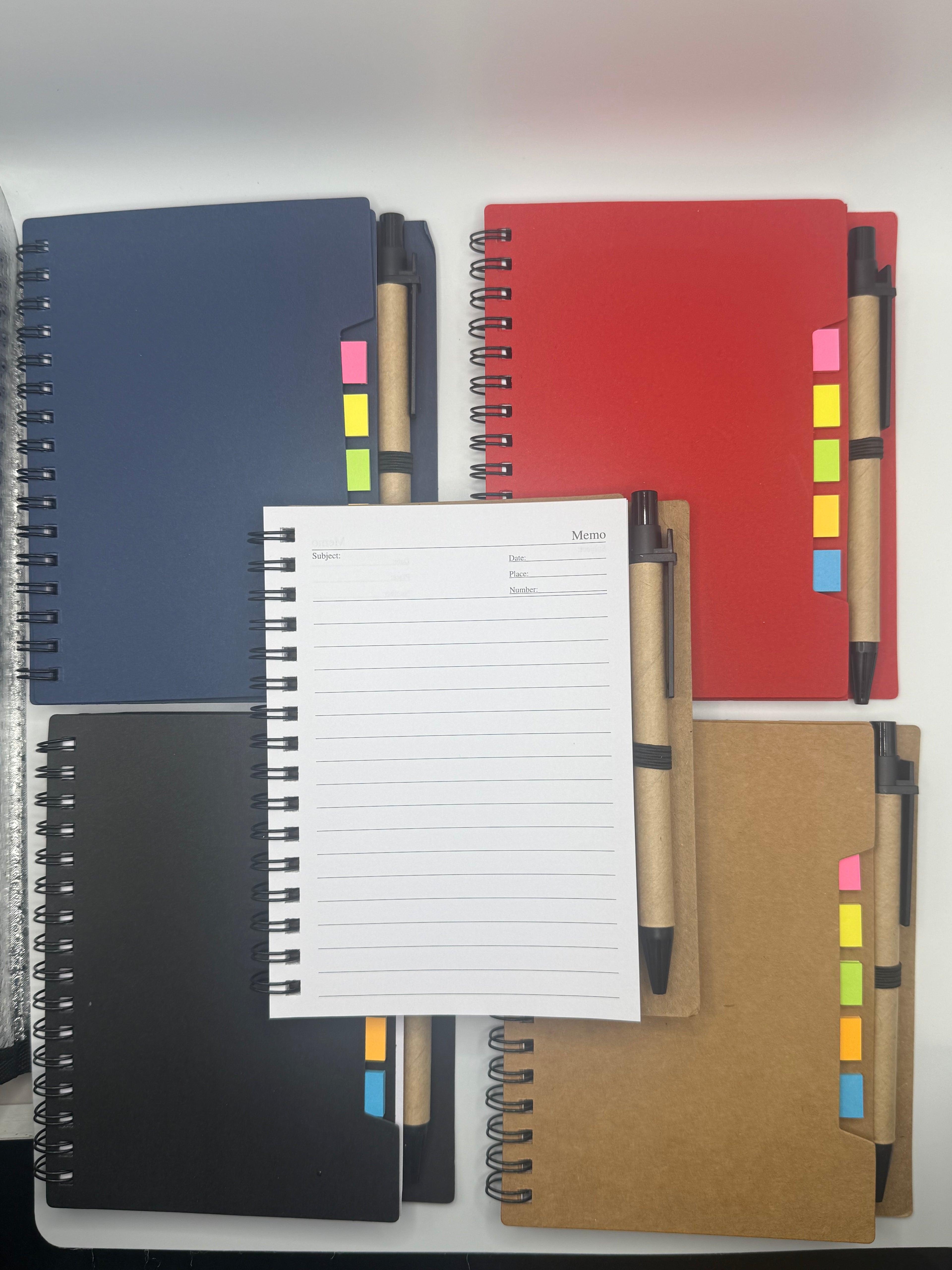 MINI MEMO SPIRAL NOTEBOOKS/ W INK PENS
