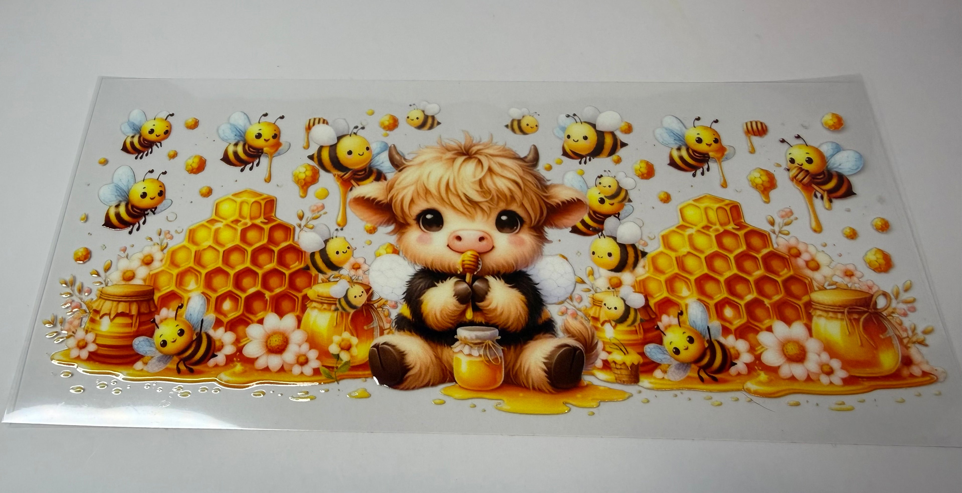 #394- HIGHLAND COW -HONEY BEE