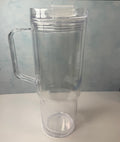40 oz Acrylic with handle and clear straw