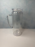 20oz Acrylic Snow Globe/ With handle and Clear Straw