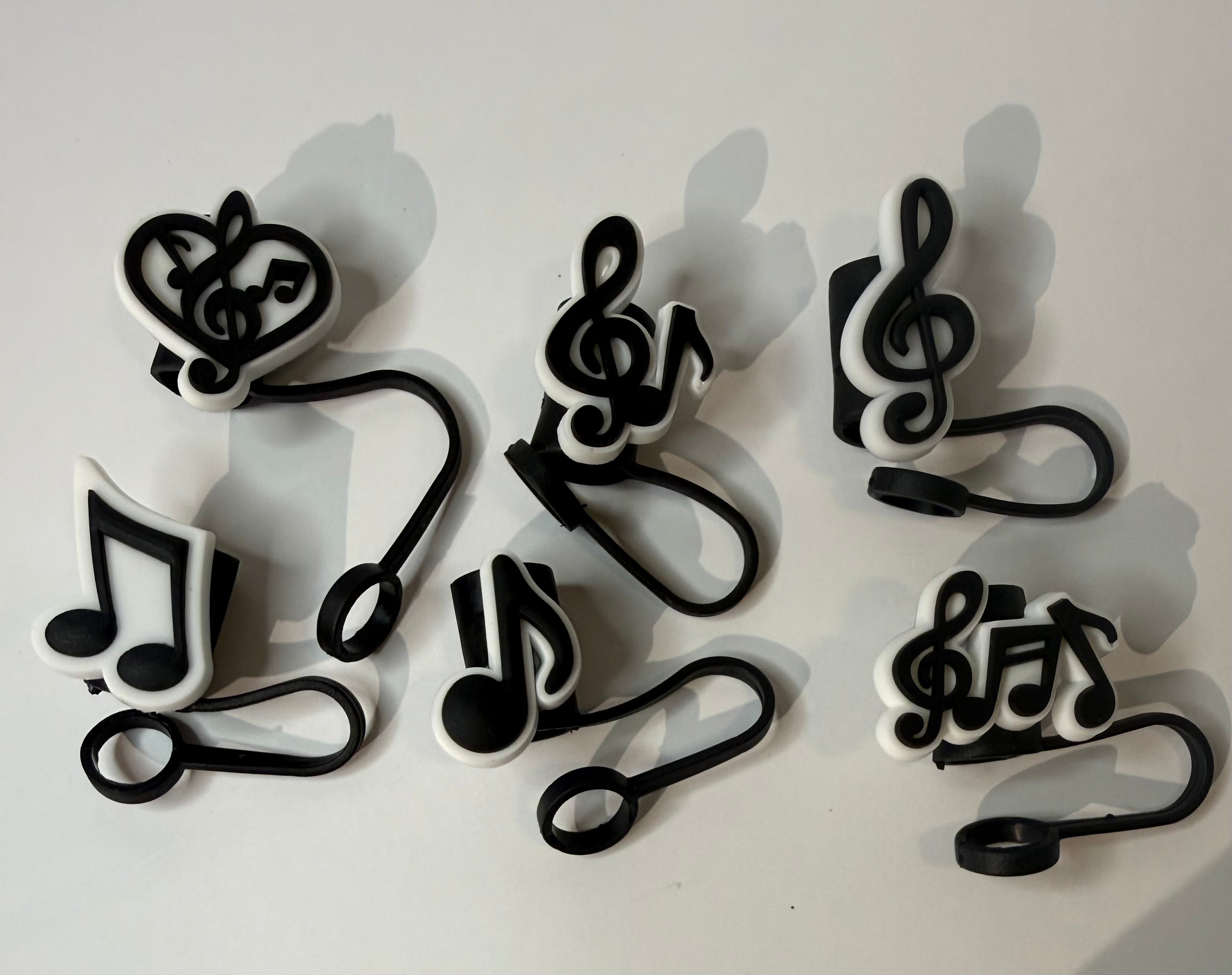 MUSIC NOTE STRAW TOPPERS