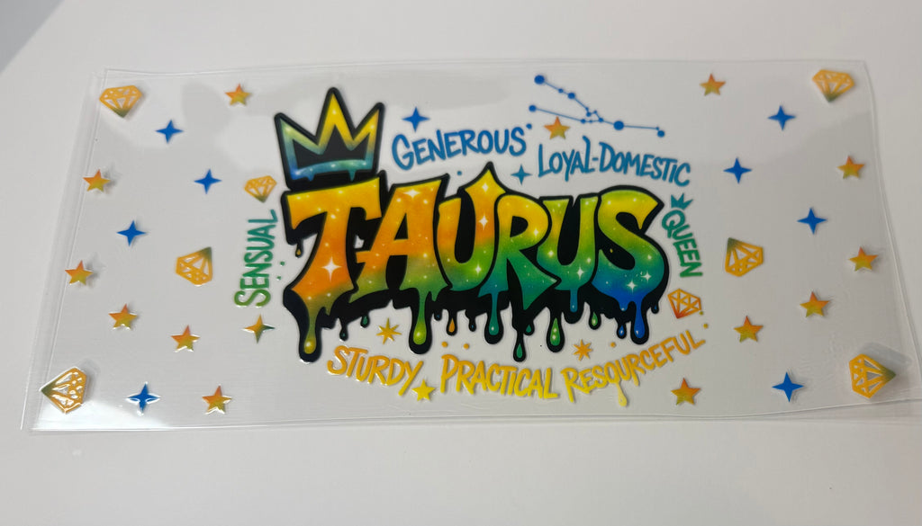 #443-AIR BRUSH RETRO ZODIAC SIGNS, ASTROLOGY