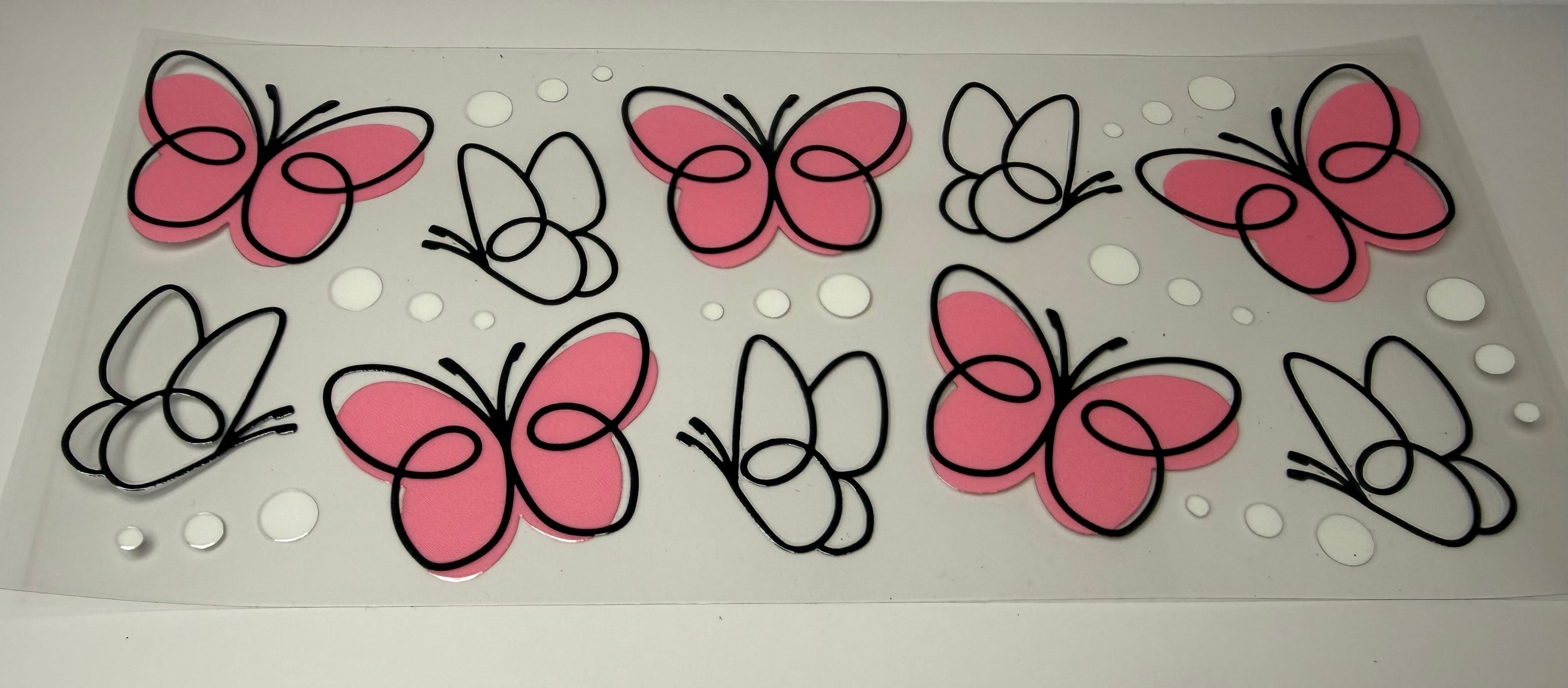 #157- PINK BUTTERFLIES