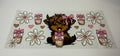 #361-BABY HIGHLAND COW WITH MILK AND FLOWERS
