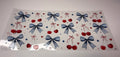 #70-BLUE PLAID BOWS AND CHERRY