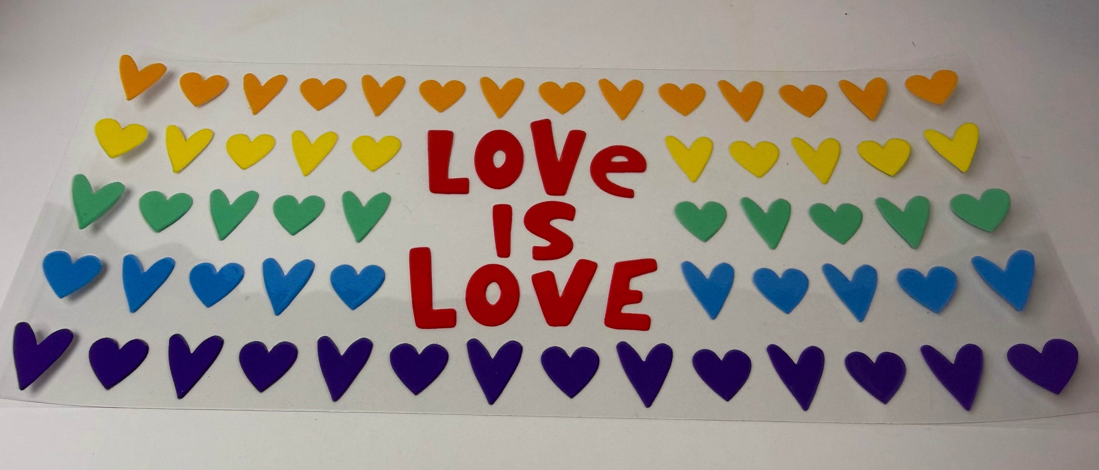 #238- LOVE IS LOVE HEARTS